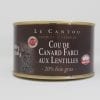 Cou de canard farci aux lentilles - 20% de foie gras - 1360g