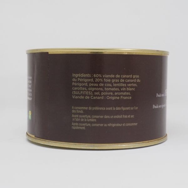 Cou de canard farci aux lentilles - 20% de foie gras - 1360g – Image 2
