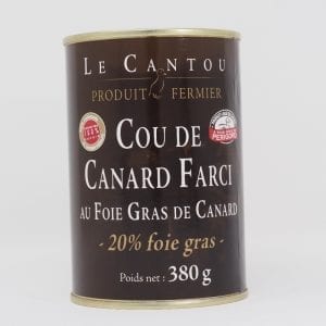 Cou farci 20% foie gras - 380g