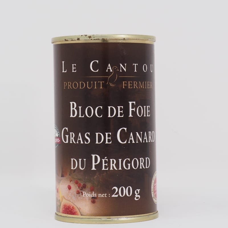 Bloc de foie gras de le bloc de 200 g + trancheur Contenu