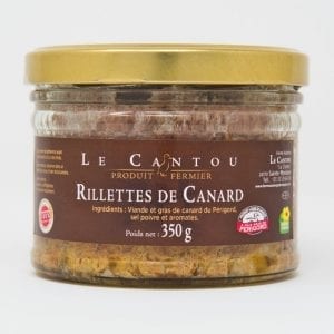 Rillettes de canard en verre - 350g